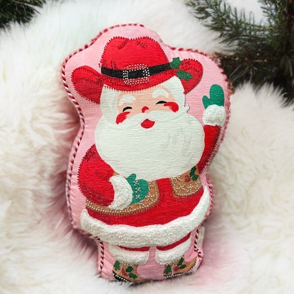 Viral Cowboy Santa Pillow - Picture 1 of 1